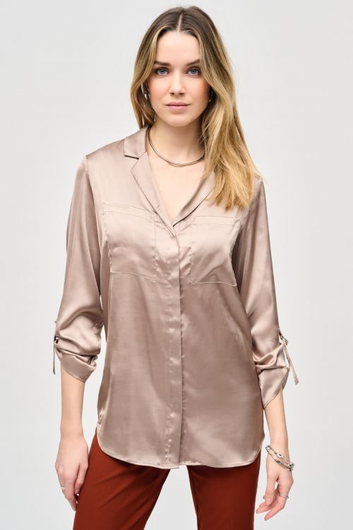 Joseph Ribkoff Dune Button-Down Blouse Style 243919