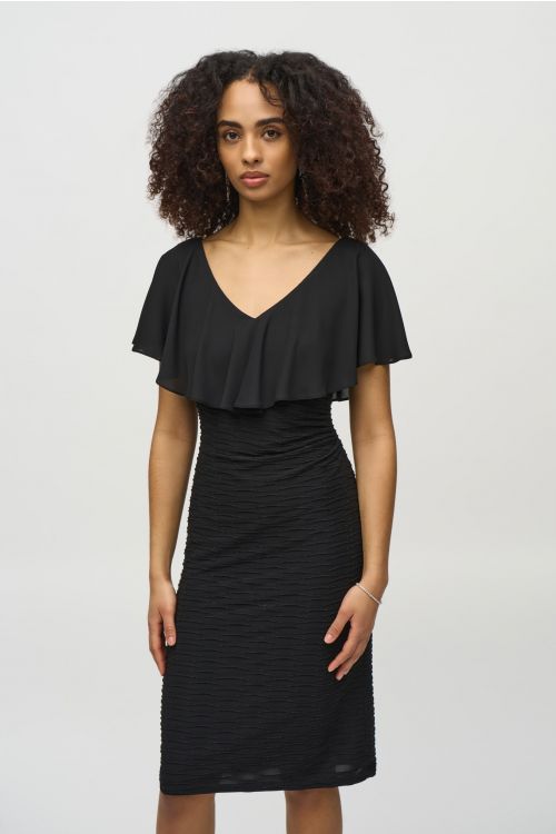 Joseph Ribkoff Black Sheath Dress Style 244043