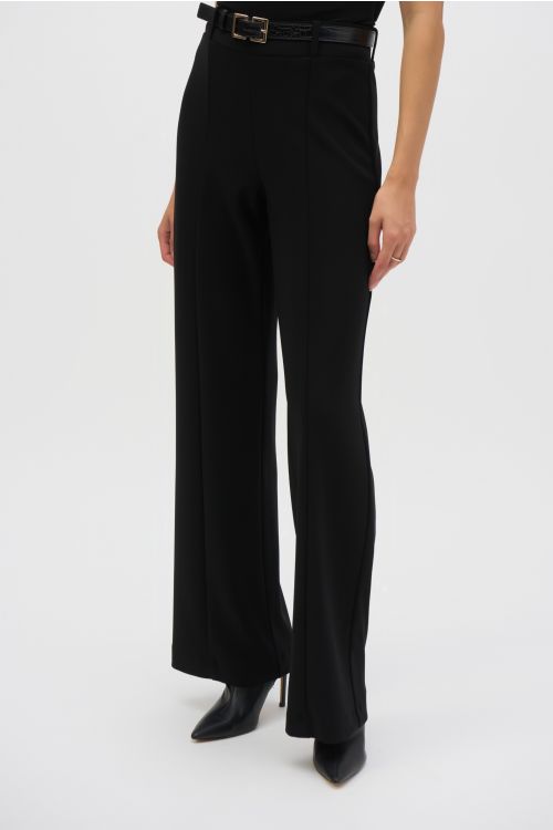 Joseph Ribkoff Black Belted Wide-Leg Pants Style 244093