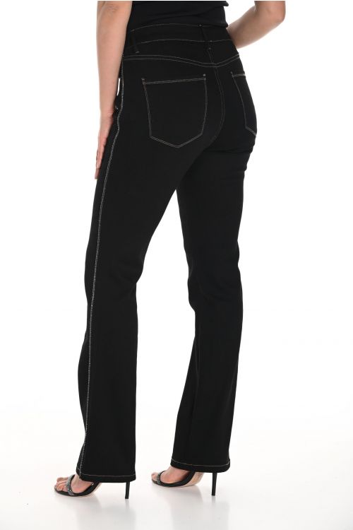 Frank Lyman Black Denim Pants Style 244687U