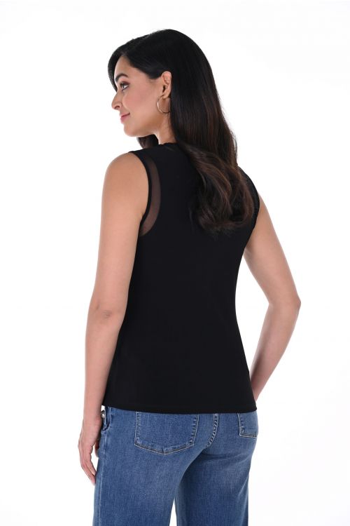 Frank Lyman Black Sleeveless Top Style 246031