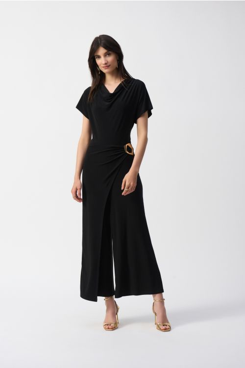 Joseph Ribkoff Black Culotte Jumpsuit Style 251043