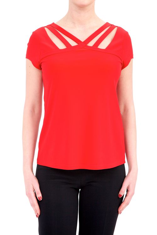 Joseph Ribkoff Red Top Style 182152