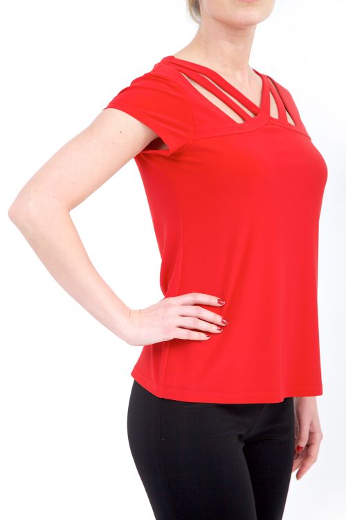 Joseph Ribkoff Red Top Style 182152